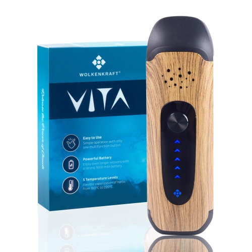 WOLKENKRAFT ViTA Vaporizer *Wood* *Refurbished*