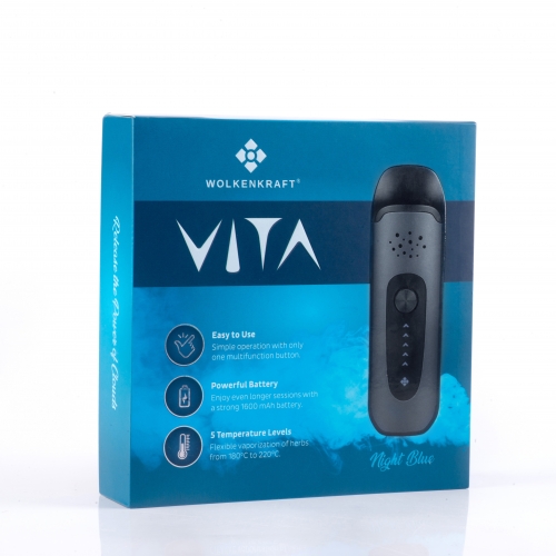 WOLKENKRAFT ViTA Vaporizer *Night Blue* *Refurbished*