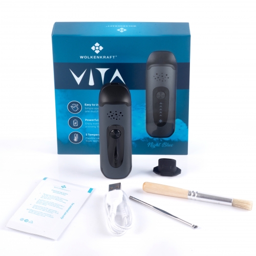 WOLKENKRAFT ViTA Vaporizer *Night Blue* *Refurbished*