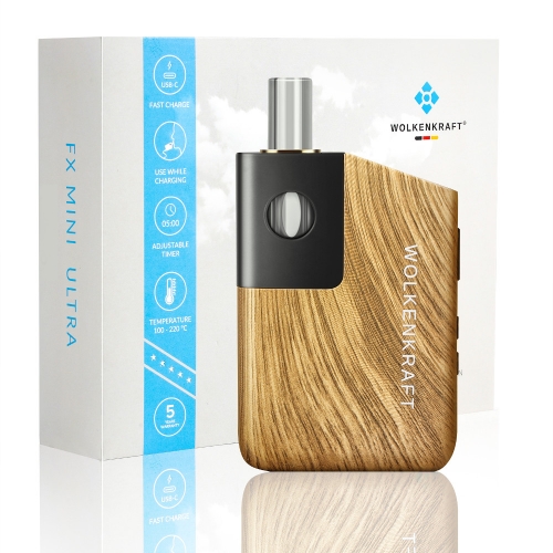 WOLKENKRAFT FX MINI ULTRA Vaporizer *Wood* *Refurbished*