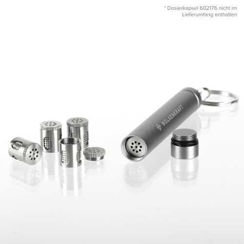 WOLKENKRAFT Capsule Caddy for 5 Dosing Capsules (WOLKENKRAFT ÄRiS, FX MINI and ULTRAs) *Gun Metal*